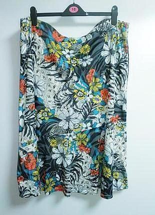 Красивая юбка в цветочный принт