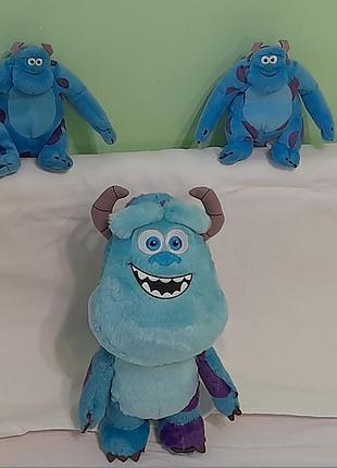 Игрушки мягкие плюшевые винтажные джеймс салливан -корпорация монстров - 16 см, 30 см