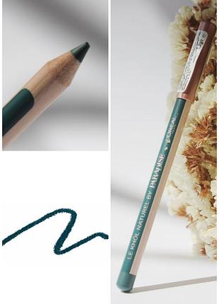 Зелений олівець каял для очей лореаль loreal l'oreal paris le khol 116 rainforest green