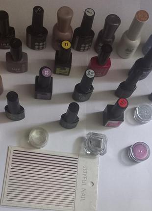 Гель лаки.гельлаки.дизайн нігтів.втирка для нігтів.набір гель лаків.