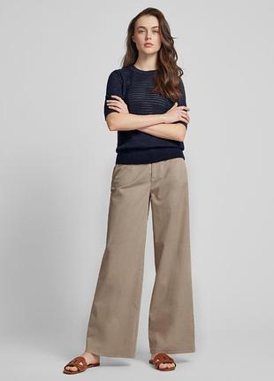 Esprit бежевые брюки джинсы палаццо