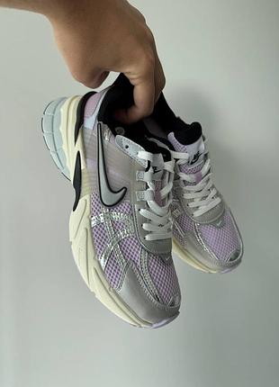Женские кроссовки nike v2k runtek purple/silver
