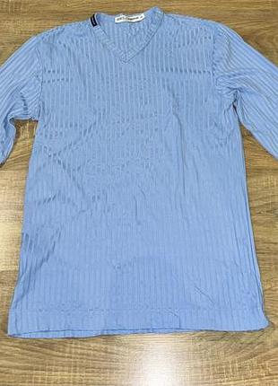 Небесно синій колір в рубчик кофта dolce&gabbana