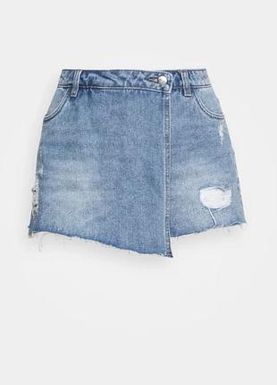Джинсові шорти юбка zara