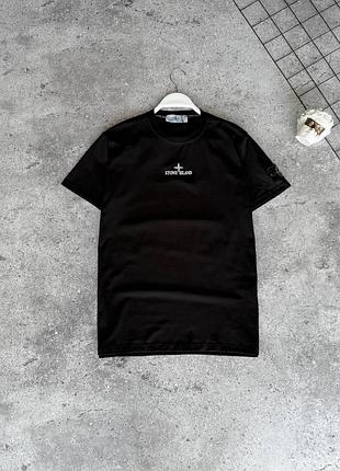 Чоловіча футболка stone island чорна