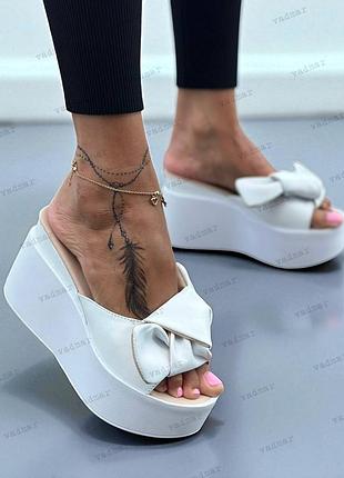 36-41 рр шлепанцы, сабо на платформе черный, белый, малиновый, пудра, серебро, коричневый