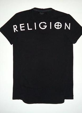 Футболка religion london black cotton чорна (m)