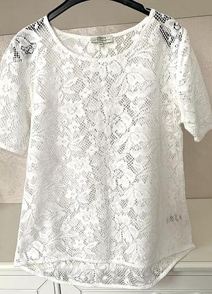 Котонова ажурна футболка