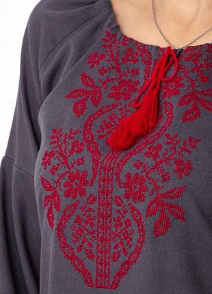Вишиванка жіноча класична з льону і віскози з традиційною вишивкою, носи своє, 1166 грн2 фото