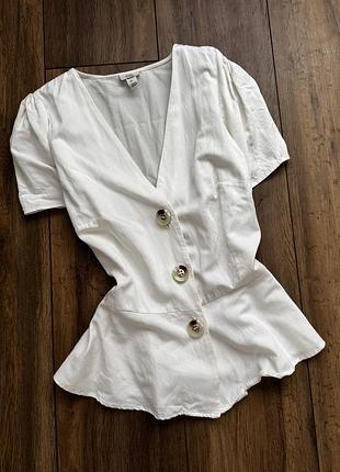 Блуза топ з баскою