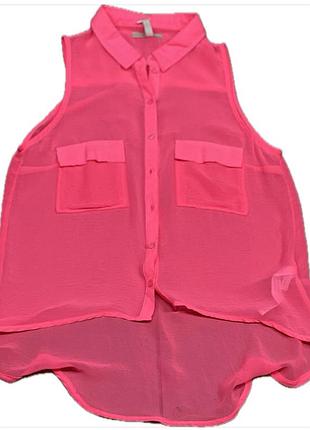 Рубашка- блуза без рукавів розмір м