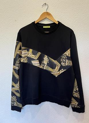 Чоловічий чорний світшот версачі versace