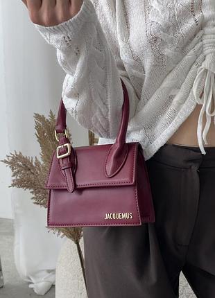 Шкіряна сумка jacquemus le chiquito moyen boucle premium  у кольорах