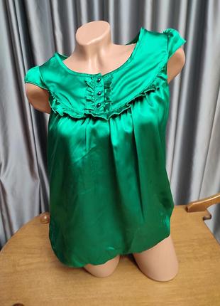 Чарівна блузка смарагдового кольору блуза топ