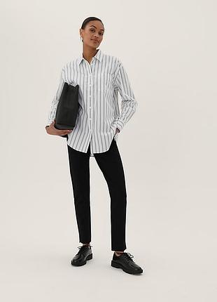 Бавовняна сорочка в смужку від marks&spencer