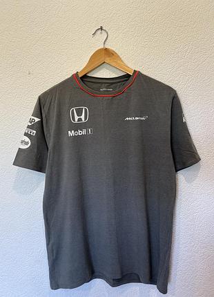 Чоловіча футболка сіра honda гоночна racing