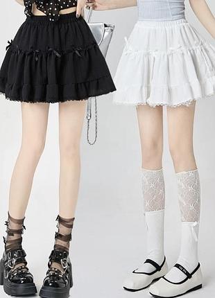 Спідниця з бантиками чорна  coquette