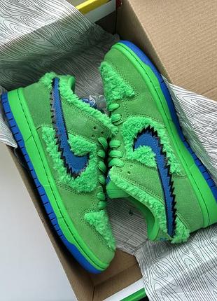 Кросівки кеди grateful dead x nike sb dunk low green bear cj5378-300