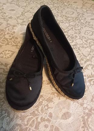 Эспадрильи divided h&m черные р.37-38/24.5 см