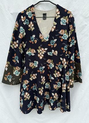 Сукня коротка в квітковий принт