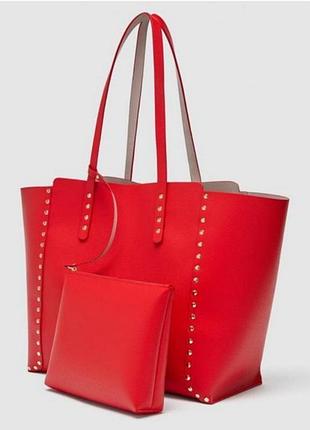 Шоппер двусторонний zara.