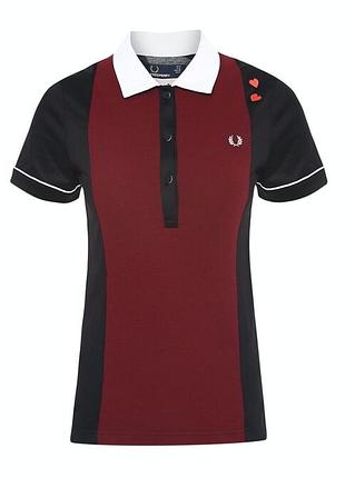 Поло жіноче fred perry x amy winehouse лімітоване червоно-чорне s