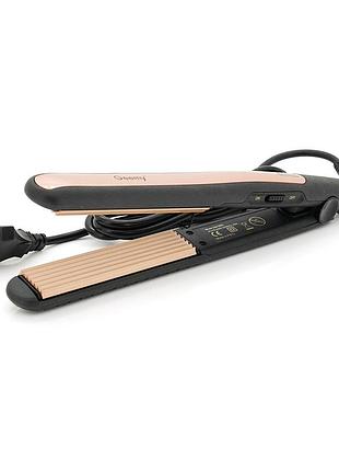 Праска-випрямляч для волосся gemei gm-2955, box