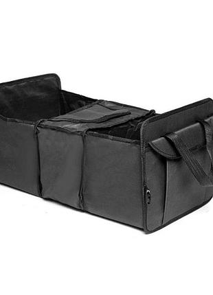 Органайзер складаний у багажник автомобіля, 600x320х290mm, 3 відділення, black