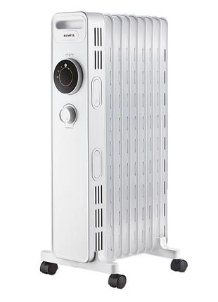 Радіатор масляний kumtel kum-1225s, 9 ребер, 3 рівні потужності, 2000 вт, white, box