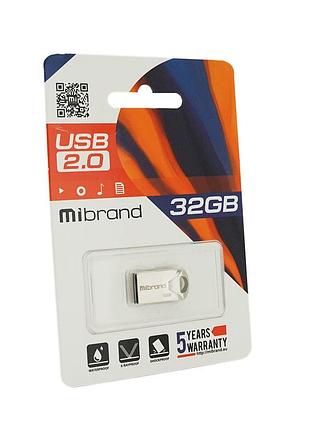 Флеш-накопичувач mibrand hawk, usb 2.0, 32gb, metal design, blister