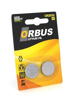 Батарейка літієва orbus cr2032, 2 шт у блістері, ціна за блістер