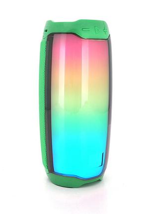 Бездротовий bluetooth динамік pulse 4 led, 10w, 4000mah, дистанція-10m, green, corton box