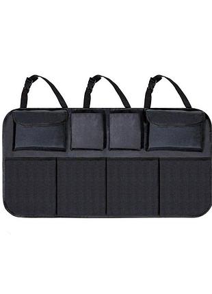 Органайзер у багажник автомобіля, 870x480mm, 4 кишені+4 сітки, black