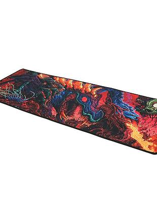 Килимок 300*800 тканинний red chaos з боковою прошивкою, товщина 3 мм, колір mix, пакет