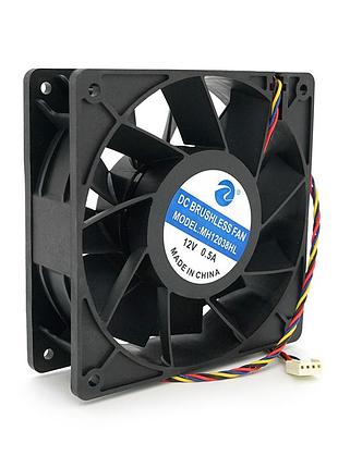 Кулер для охолодження серверних бп 12038 dc sleeve fan 4pin - 120*120*38мм, 12v/05a