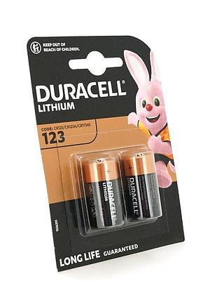 Батарейка duracell dl 123, 2 шт у блістері, ціна за блістер