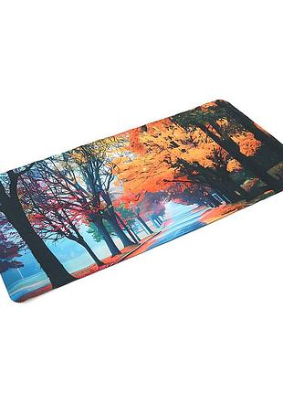 Килимок 300*600 тканинний "осіння дорога" з бічним прошивкою, товщина 2 мм, пакет