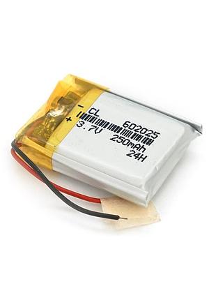Літій-полімерний акумулятор 6*20*25mm (li-ion 3.7в 250ма·год)
