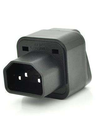 Перехідник на євророзетку tefal f-f black, в упаковці 20 штук, ціна за штуку