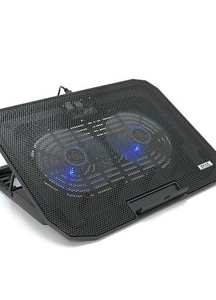 Підставка для ноутбука icecoorel n106, 10-18", 2*125mm 1400±10% rpm, корпус пластик+алюміній, 2xusb 2.0,