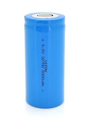Літій-залізо-фосфатний акумулятор 32700 lifepo4 vipow ifr32700 flattop, 6000mah, 3.2v, blue q50/500