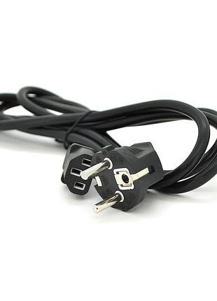 Кабель живлення schuko pc-186 cee7 / 17-c13, 1.8m, 0.75mm, oem (євровилках) медь!!!!!q200