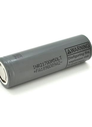 Акумулятор 21700 li-ion lg inr21700 (m50lt), 5000mah, 7.2(14.4)a, 4.2/3.69/2.5v, gray