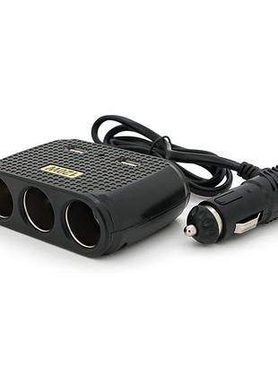 Азу розгалужувач olesson 1512, 12v-3*12v+2*usb, black, blister