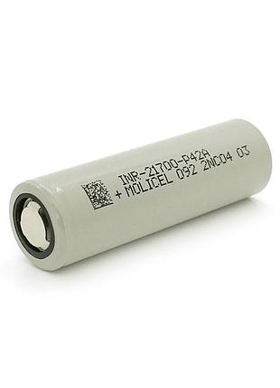 Акумулятор 21700 li-ion molicel inr-21700-p42a(b) 4200mah, 45a, 4.2/3.6/2.5v, gray