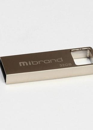 Флеш-накопичувач mibrand shark, usb 2.0, 32gb, metal design, blister