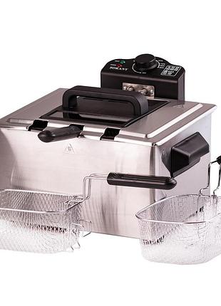 Фритюрница sokany wj801 электрическая на 5 литров, профессиональная