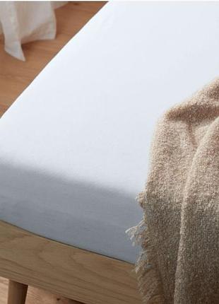 Качественная хлопковая простынь, простынь на резинке, джерси, от tcm tchibo (чибо), нимечья