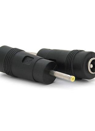 Перехідник dc 5.5x2.1mm (мама) - 2.5х0.7mm (тато) yellow