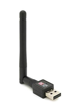 Бездротовий мережний адаптер з антеною 2dbi wi-fi-usb merlion cl-uw04, rt7601, 802.11bgn, 150mb, 2.4 ghz,